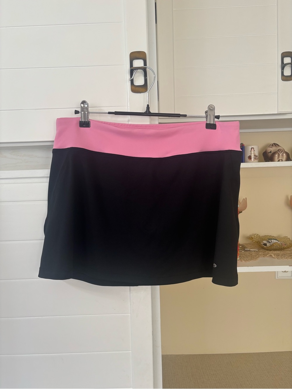Black and Pink Active Skort